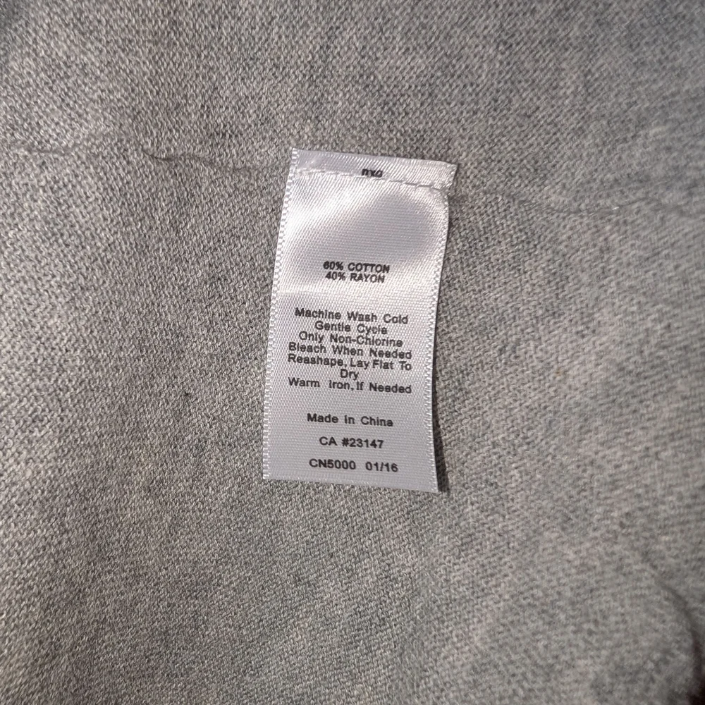 TALBOTS WOMEN'S HEATHER GRAY DRAPED CARDIGAN SIZE XL - Picture 8 of 8